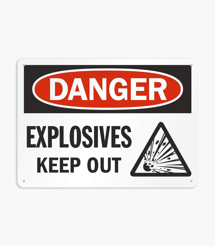 Explosives Signs
